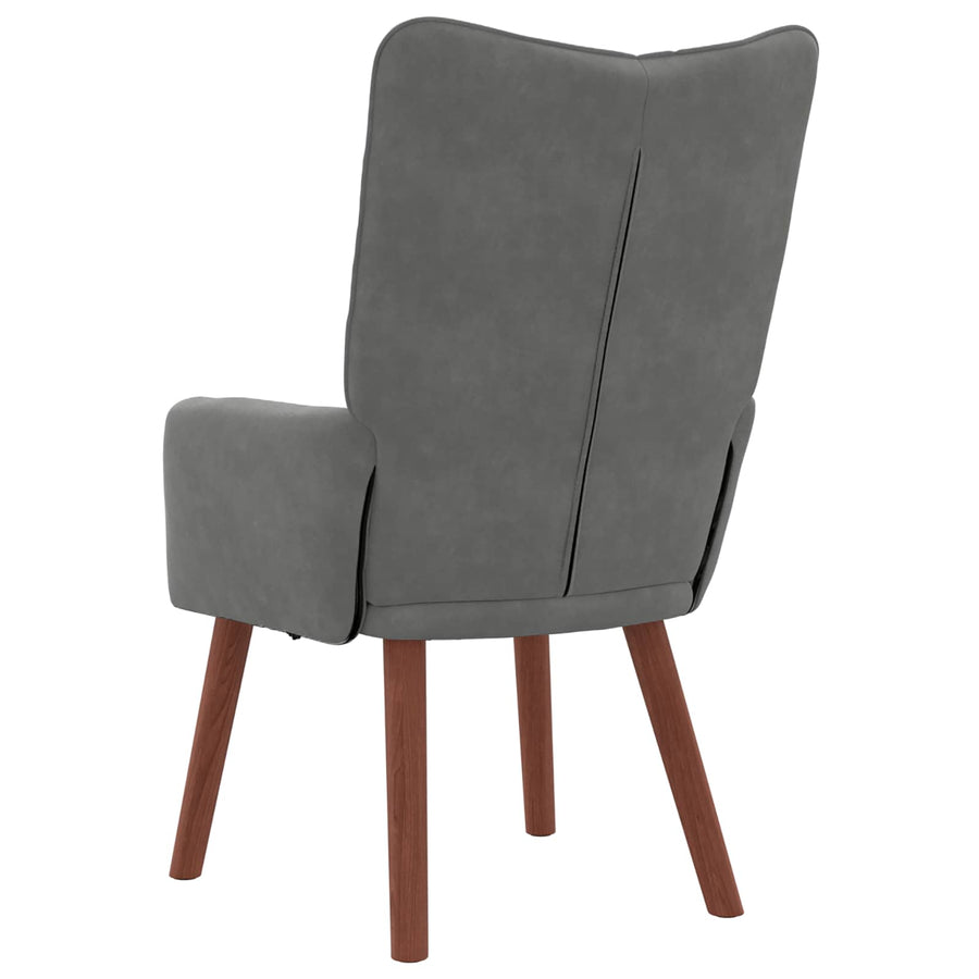 Fauteuil Donkergrijs 63 x 67 x 94 cm Fluweel