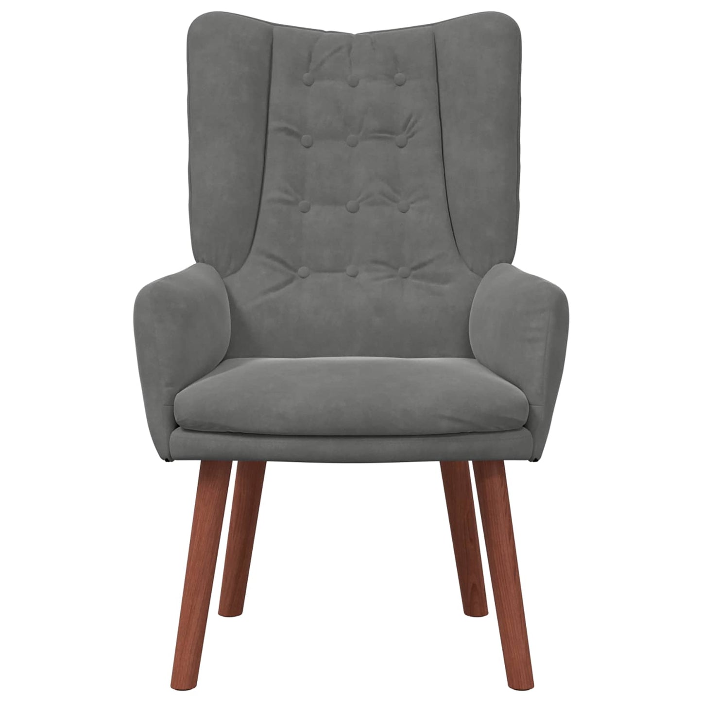 Fauteuil Donkergrijs 63 x 67 x 94 cm Fluweel