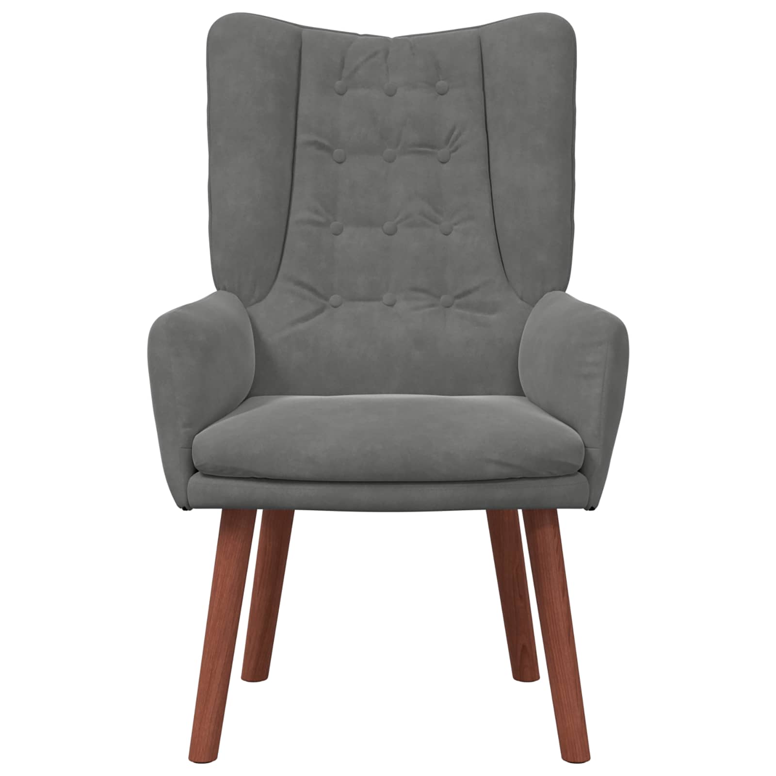 Fauteuil Donkergrijs 63 x 67 x 94 cm Fluweel