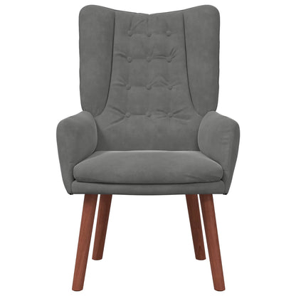 Fauteuil Donkergrijs 63 x 67 x 94 cm Fluweel