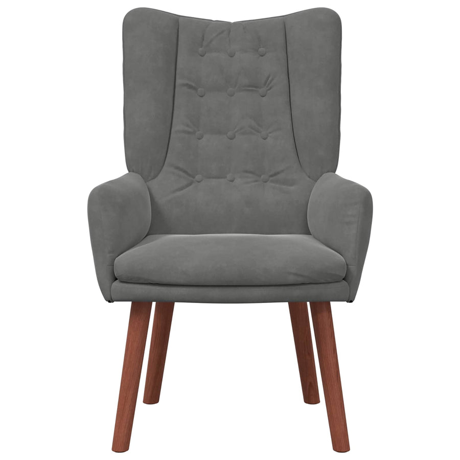 Fauteuil Donkergrijs 63 x 67 x 94 cm Fluweel
