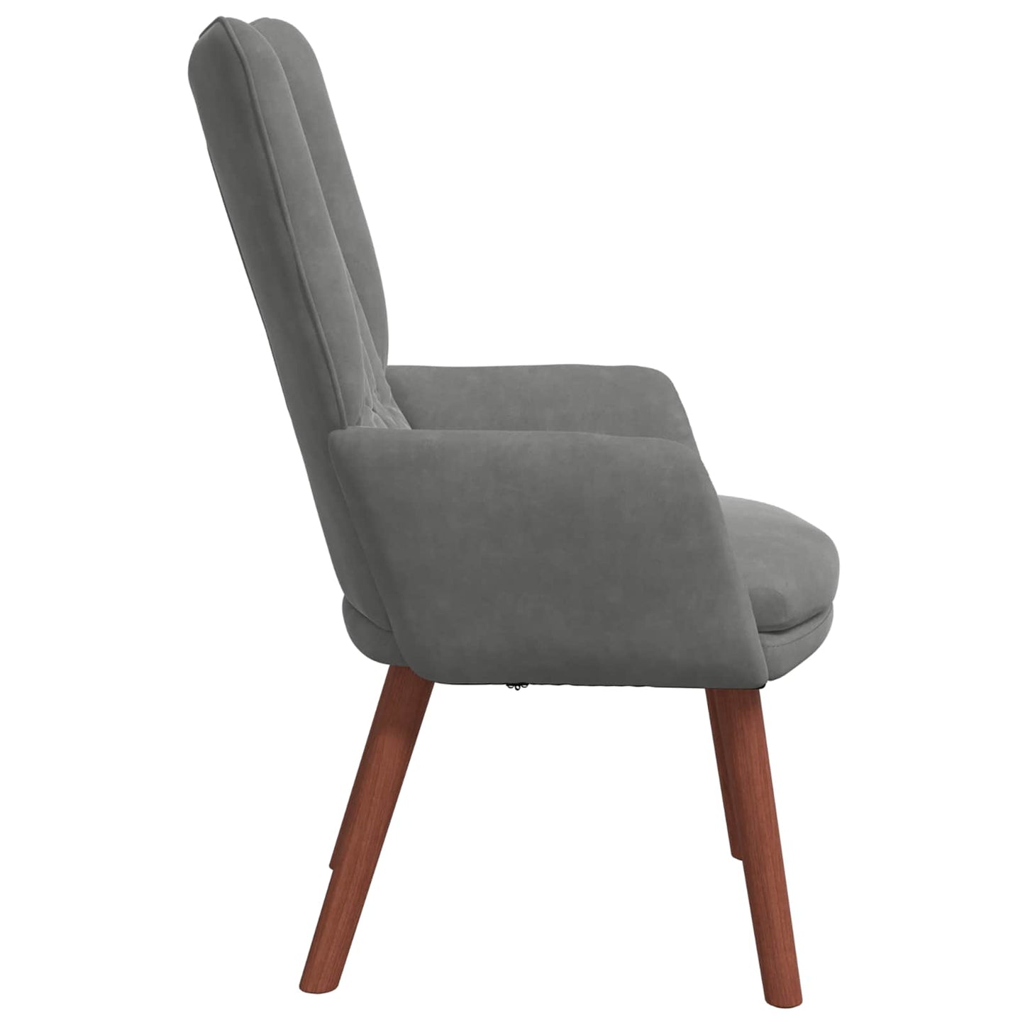 Fauteuil Donkergrijs 63 x 67 x 94 cm Fluweel