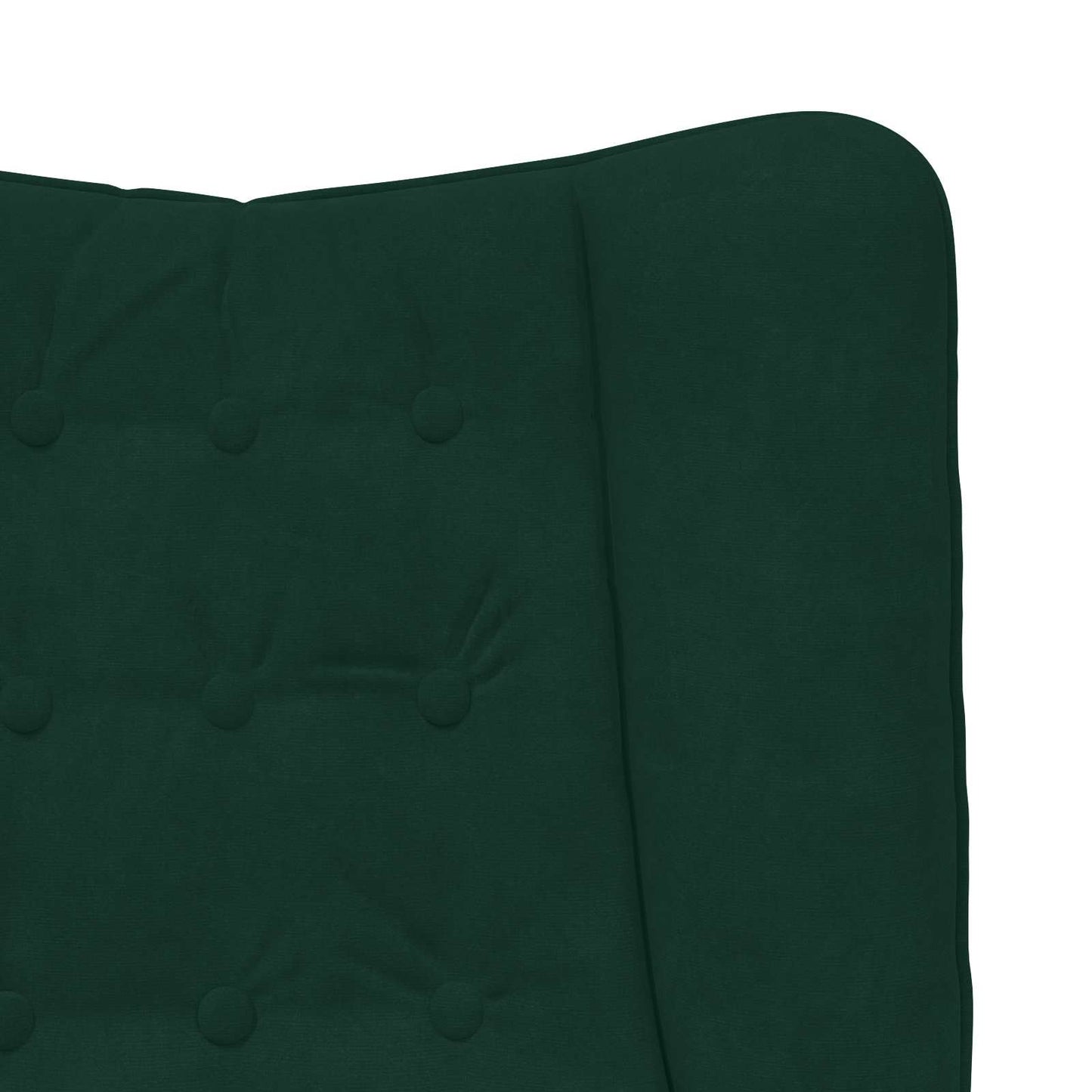 Fauteuil Donkergroen 63 x 67 x 94 cm Fluweel