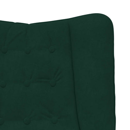 Fauteuil Donkergroen 63 x 67 x 94 cm Fluweel