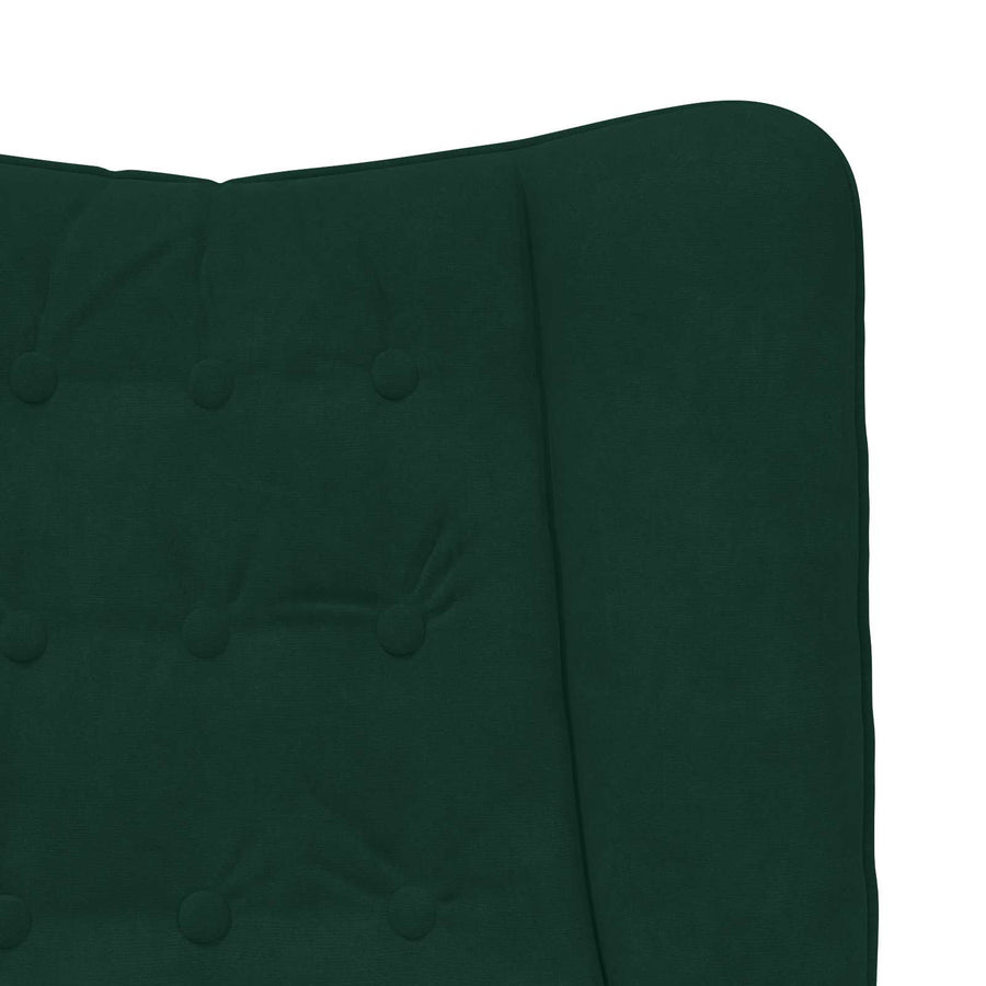 Fauteuil Donkergroen 63 x 67 x 94 cm Fluweel