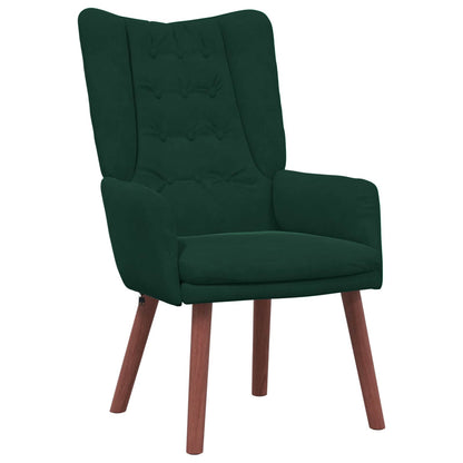 Fauteuil Donkergroen 63 x 67 x 94 cm Fluweel