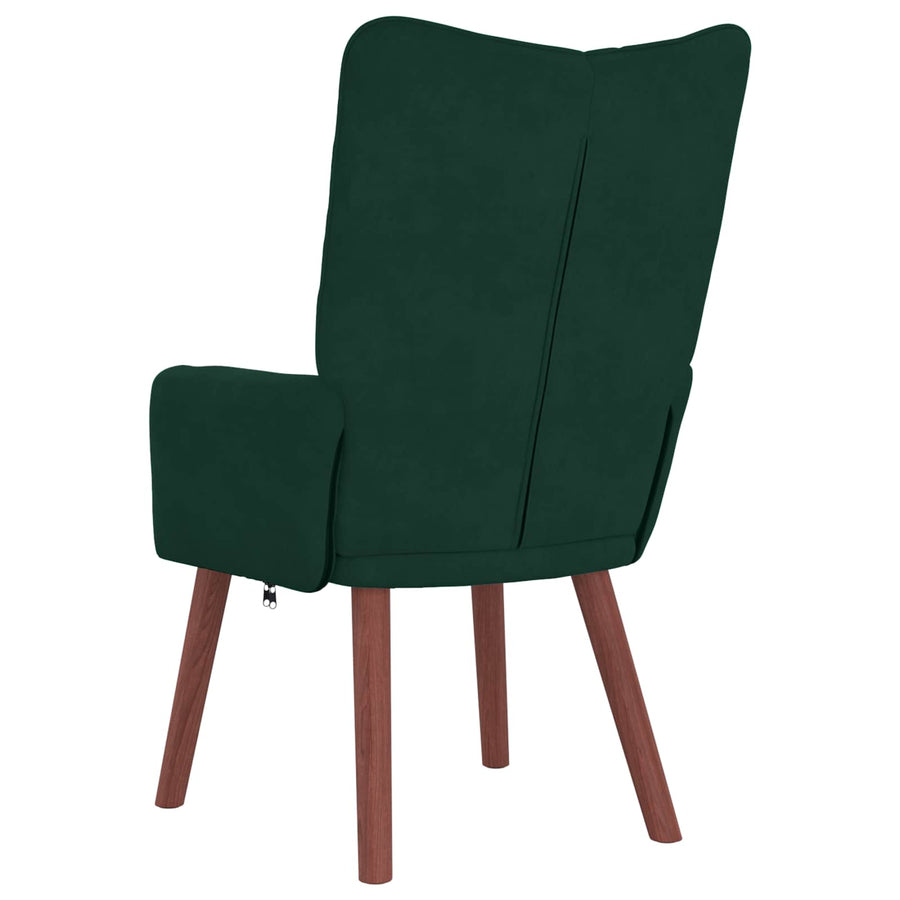 Fauteuil Donkergroen 63 x 67 x 94 cm Fluweel