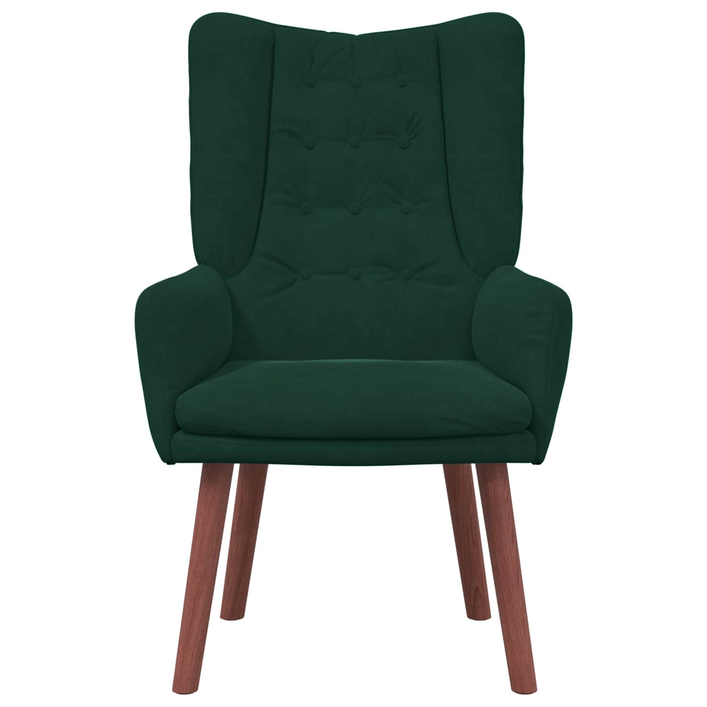 Fauteuil Donkergroen 63 x 67 x 94 cm Fluweel