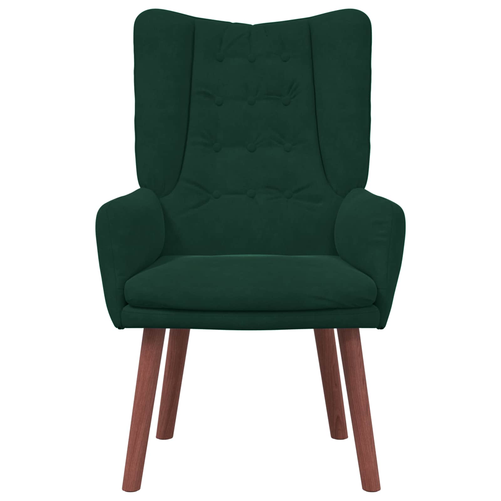 Fauteuil Donkergroen 63 x 67 x 94 cm Fluweel