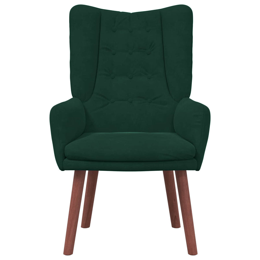 Fauteuil Donkergroen 63 x 67 x 94 cm Fluweel