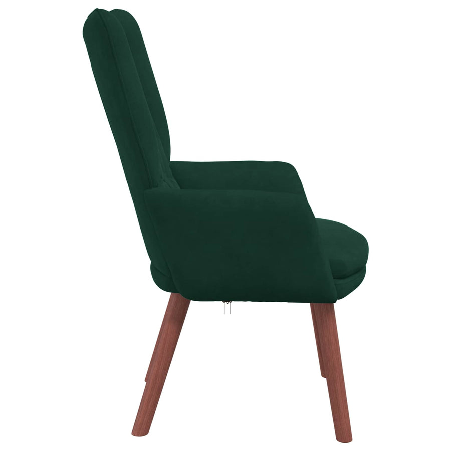 Fauteuil Donkergroen 63 x 67 x 94 cm Fluweel