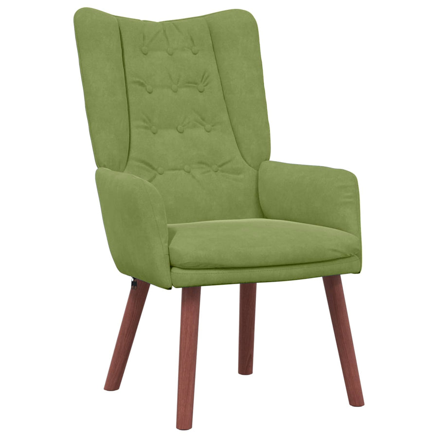 Fauteuil 63 X 67 X 94 Cm Fluweel Lichtgroen