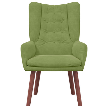 Fauteuil 63 X 67 X 94 Cm Fluweel Lichtgroen