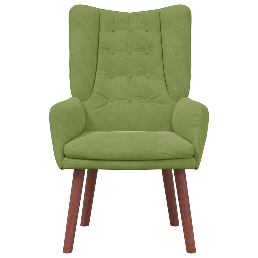 Fauteuil 63 X 67 X 94 Cm Fluweel Lichtgroen