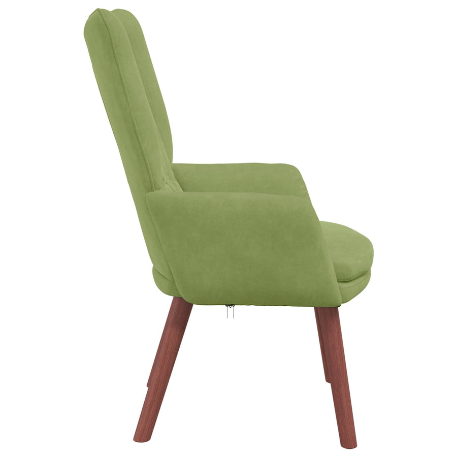 Fauteuil 63 X 67 X 94 Cm Fluweel Lichtgroen