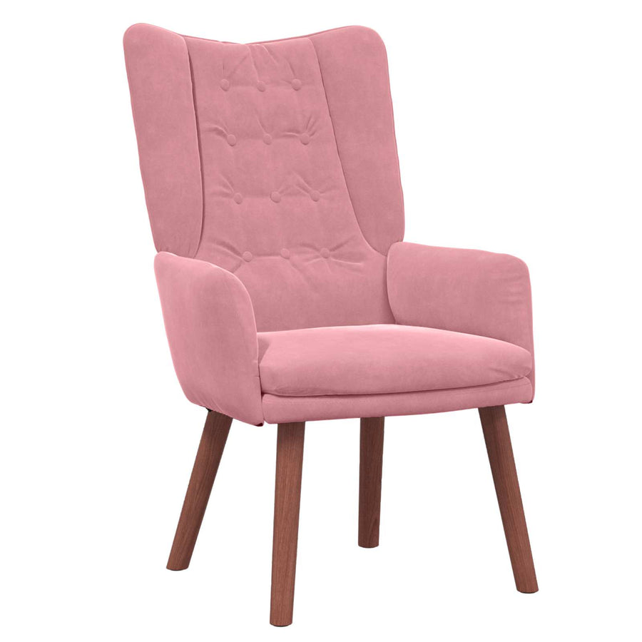 Fauteuil Roze 63 X 67 X 94 Cm Fluweel