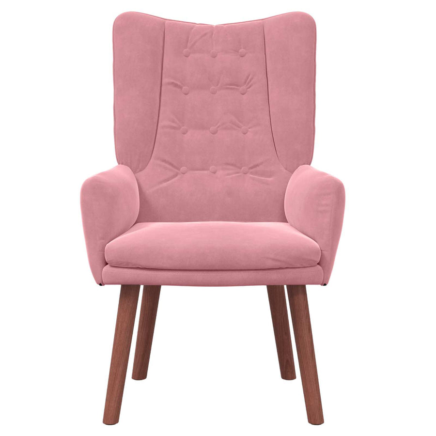 Fauteuil Roze 63 X 67 X 94 Cm Fluweel