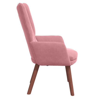 Fauteuil Roze 63 X 67 X 94 Cm Fluweel