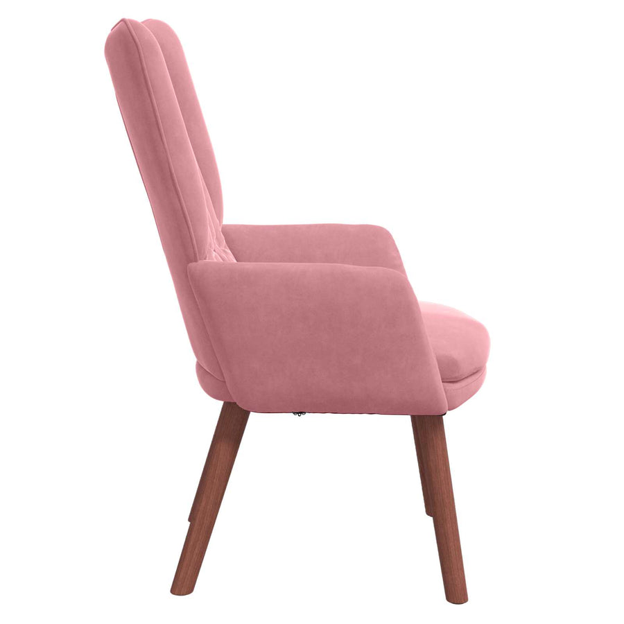 Fauteuil Roze 63 X 67 X 94 Cm Fluweel
