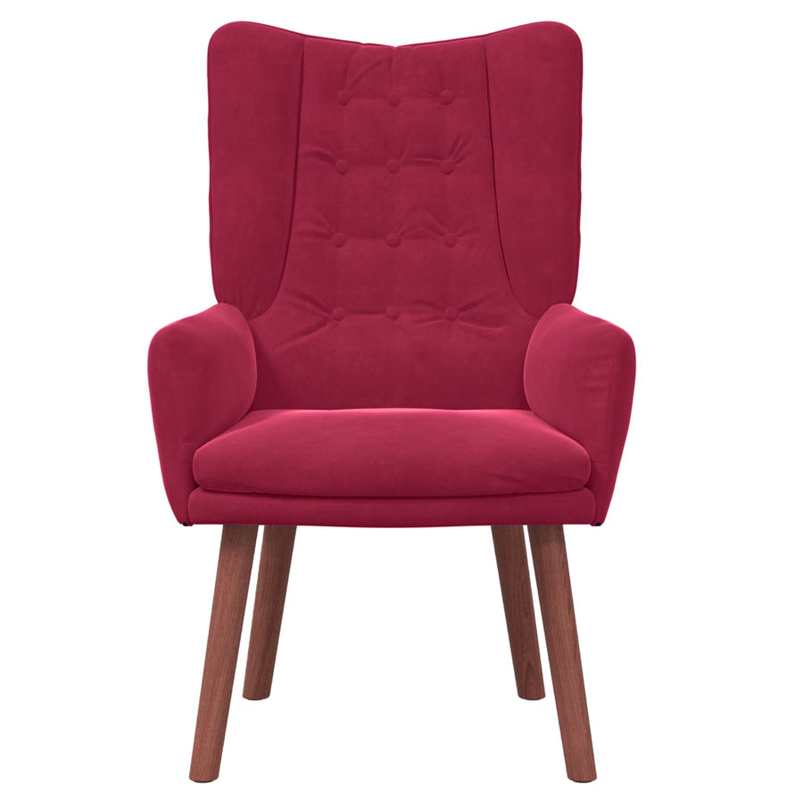 Fauteuil Wijnrood 63 X 67 X 94 Cm Fluweel