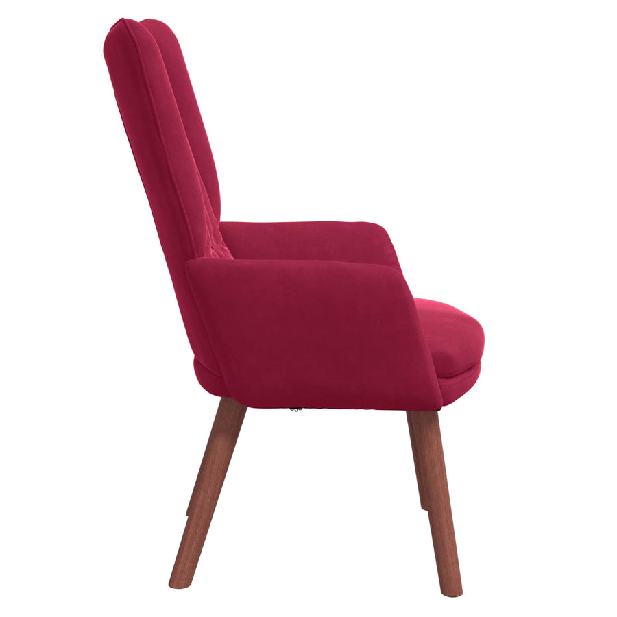 Fauteuil Wijnrood 63 X 67 X 94 Cm Fluweel