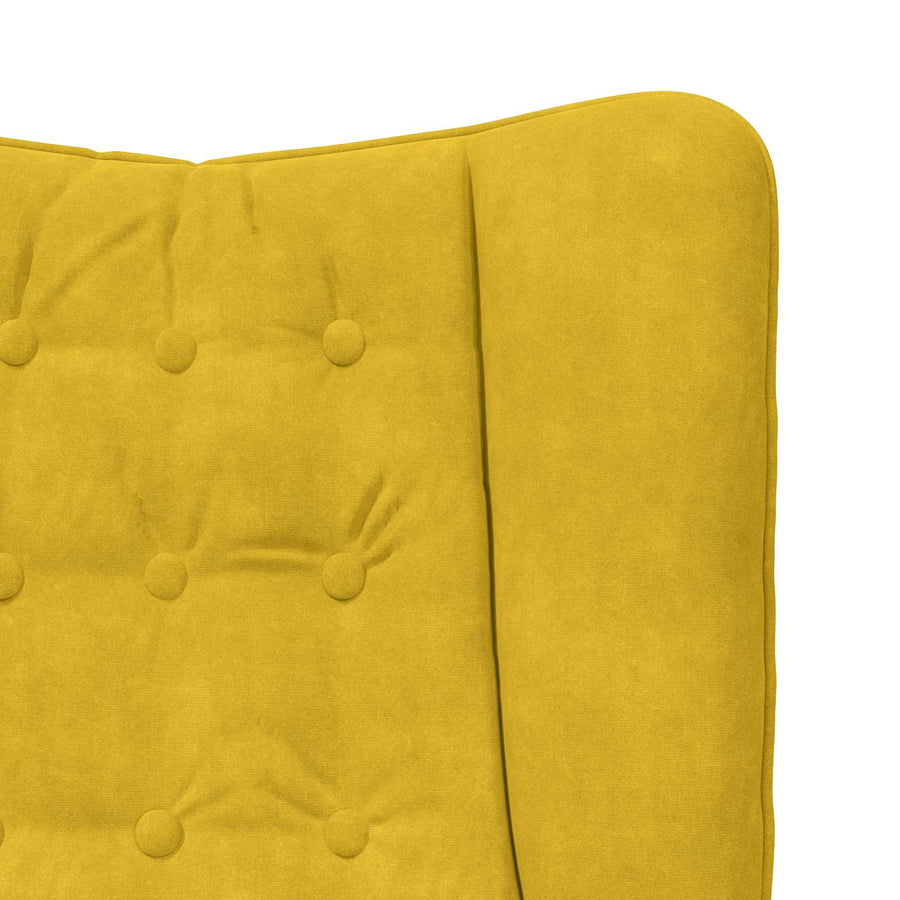 Fauteuil 63 X 67 X 94 Cm Fluweel Geel