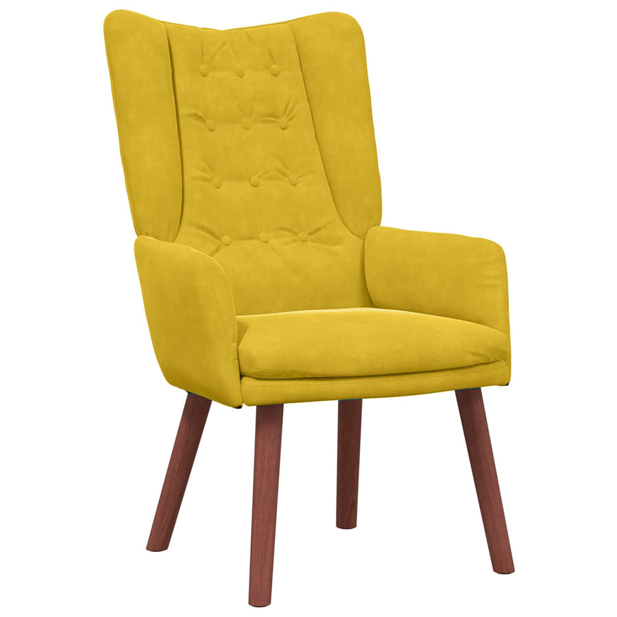Fauteuil 63 X 67 X 94 Cm Fluweel Geel