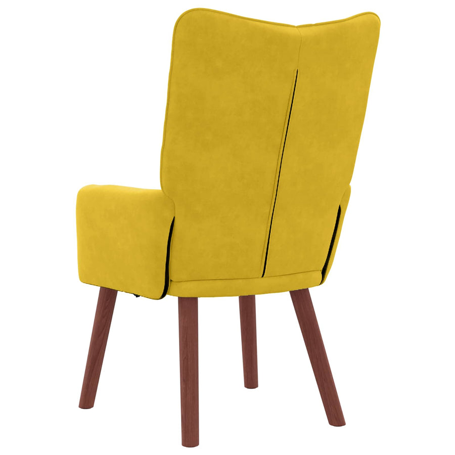 Fauteuil 63 X 67 X 94 Cm Fluweel Geel