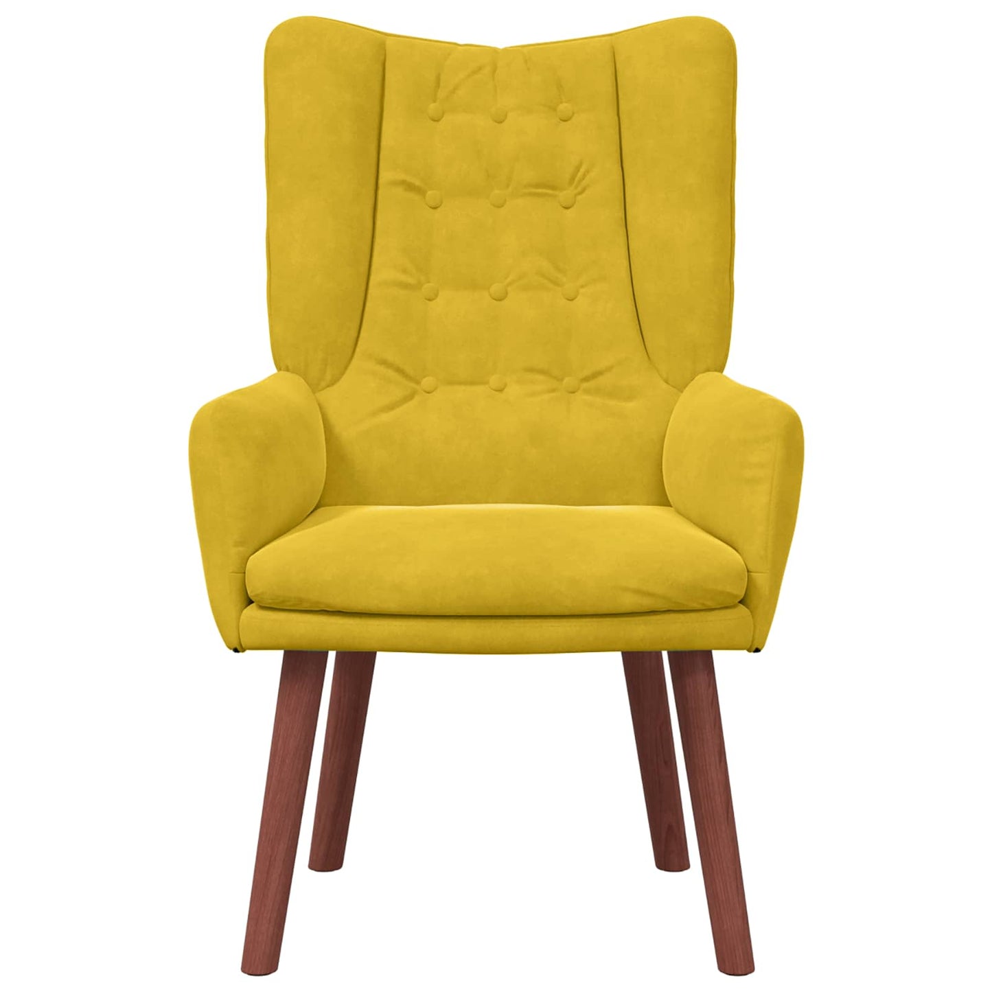 Fauteuil 63 X 67 X 94 Cm Fluweel Geel