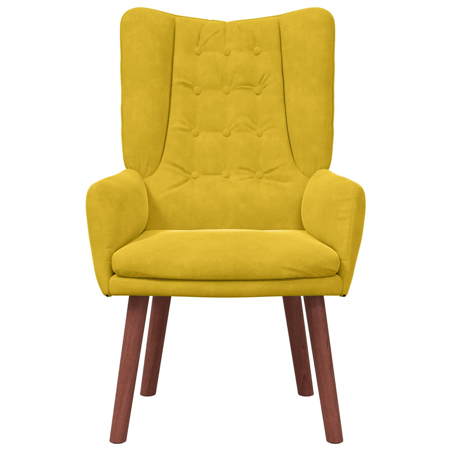 Fauteuil 63 X 67 X 94 Cm Fluweel Geel