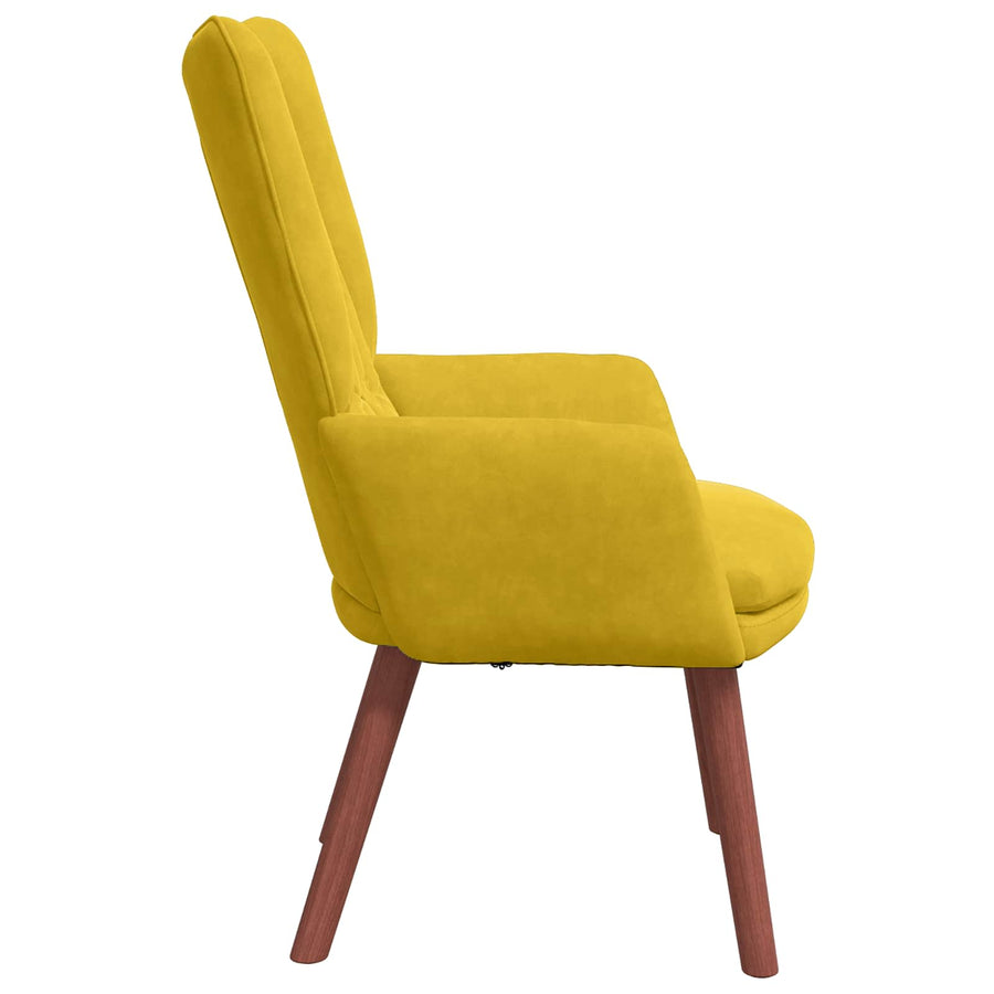 Fauteuil 63 X 67 X 94 Cm Fluweel Geel