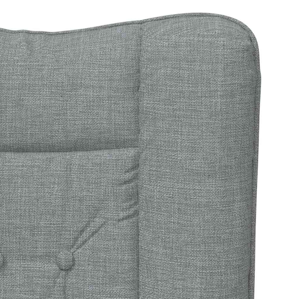 Fauteuil Lichtgrijs 63 x 67 x 94 cm Stof en multiplex