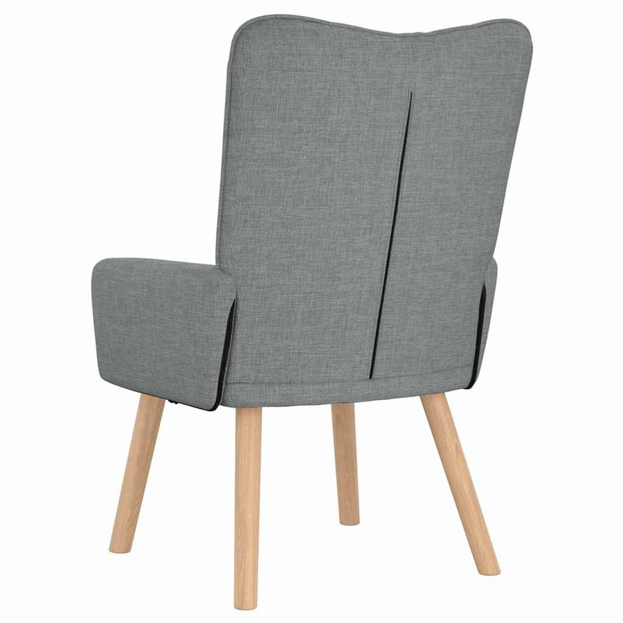 Fauteuil Lichtgrijs 63 x 67 x 94 cm Stof en multiplex