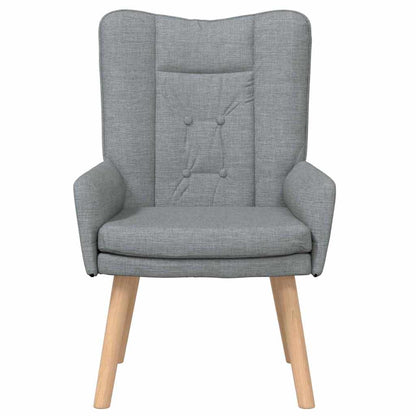 Fauteuil Lichtgrijs 63 x 67 x 94 cm Stof en multiplex