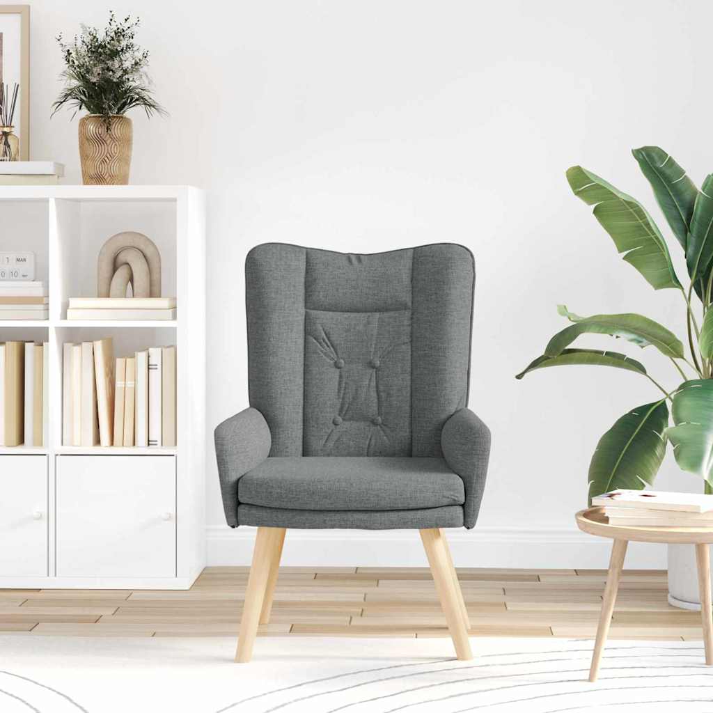 Fauteuil Donkergrijs 63 x 67 x 94 cm Stof en multiplex