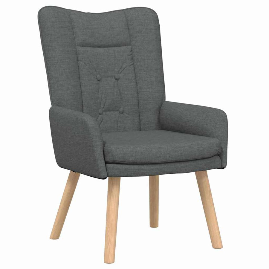 Fauteuil Donkergrijs 63 x 67 x 94 cm Stof en multiplex