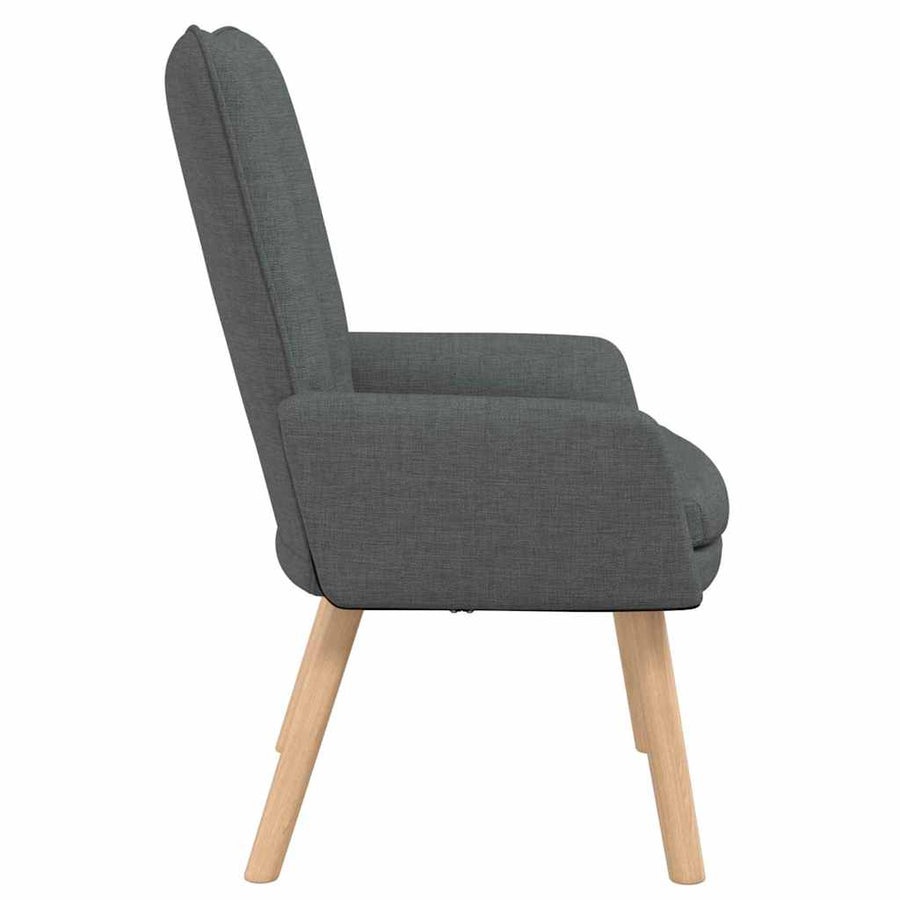Fauteuil Donkergrijs 63 x 67 x 94 cm Stof en multiplex