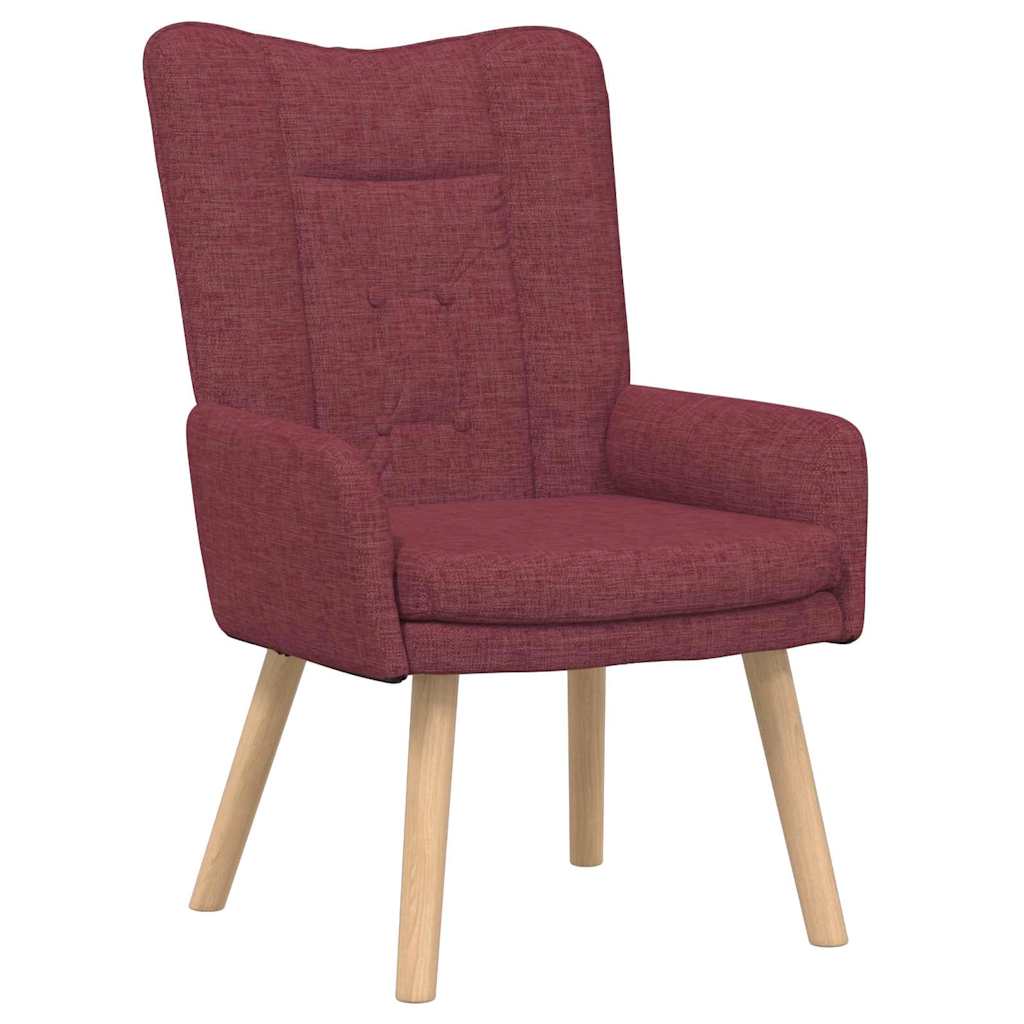 Fauteuil Wijnrood 63 x 67 x 94 cm Stof en multiplex