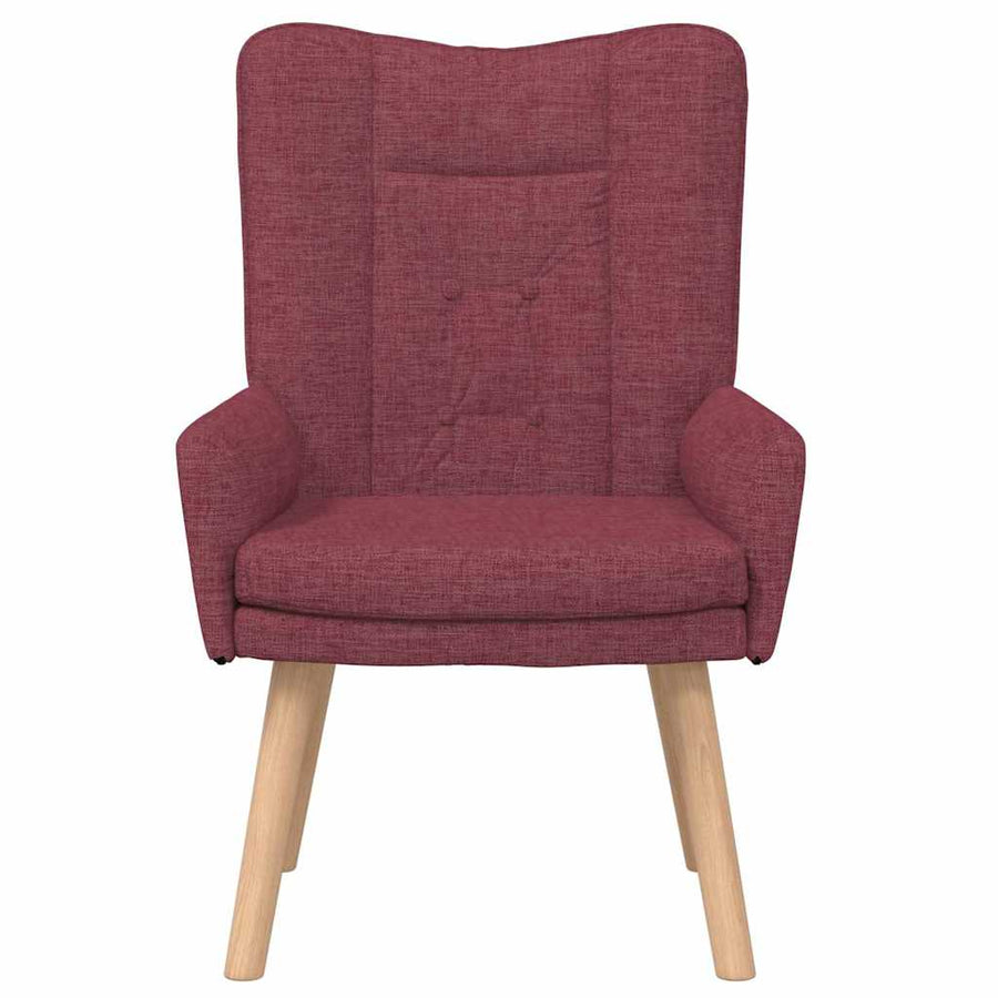 Fauteuil Wijnrood 63 x 67 x 94 cm Stof en multiplex