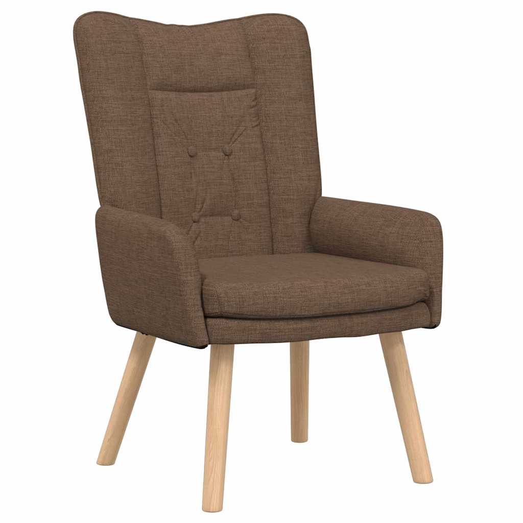 Relaxstoel stof bruin