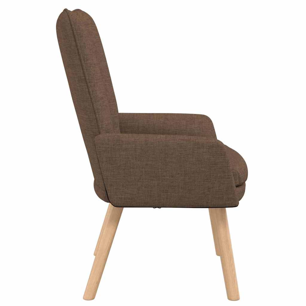 Relaxstoel stof bruin