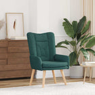 Fauteuil donkergroen 63x67x94 cm stof