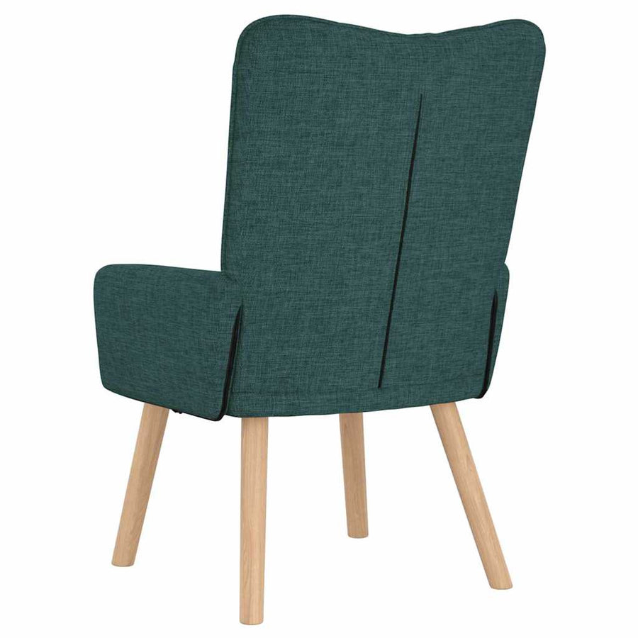 Fauteuil Donkergroen 63 x 67 x 94 cm Stof en multiplex