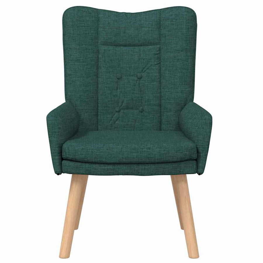 Fauteuil Donkergroen 63 x 67 x 94 cm Stof en multiplex