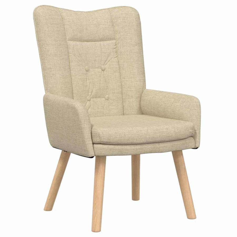 Fauteuil Crème 63 x 67 x 94 cm Stof en multiplex