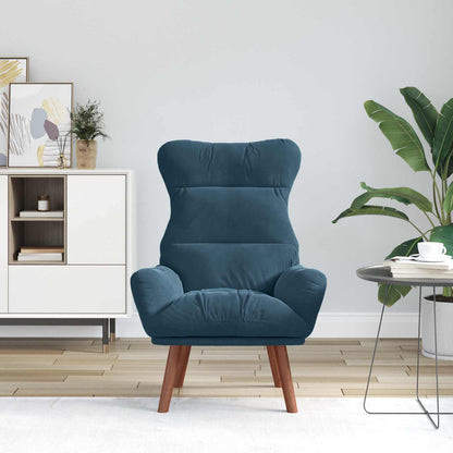 Fauteuil Blauw 69 x 74 x 93 cm Fluweel