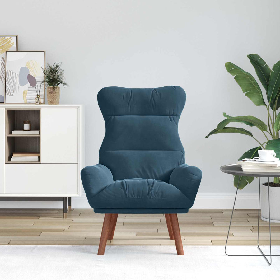 Fauteuil Blauw 69 x 74 x 93 cm Fluweel