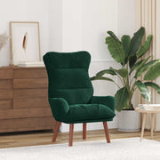 Fauteuil donkergroen fluweel 69x74x93 cm