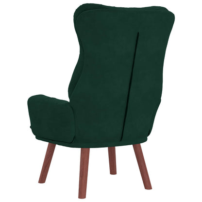 Fauteuil Donkergroen 69 x 74 x 93 cm Fluweel
