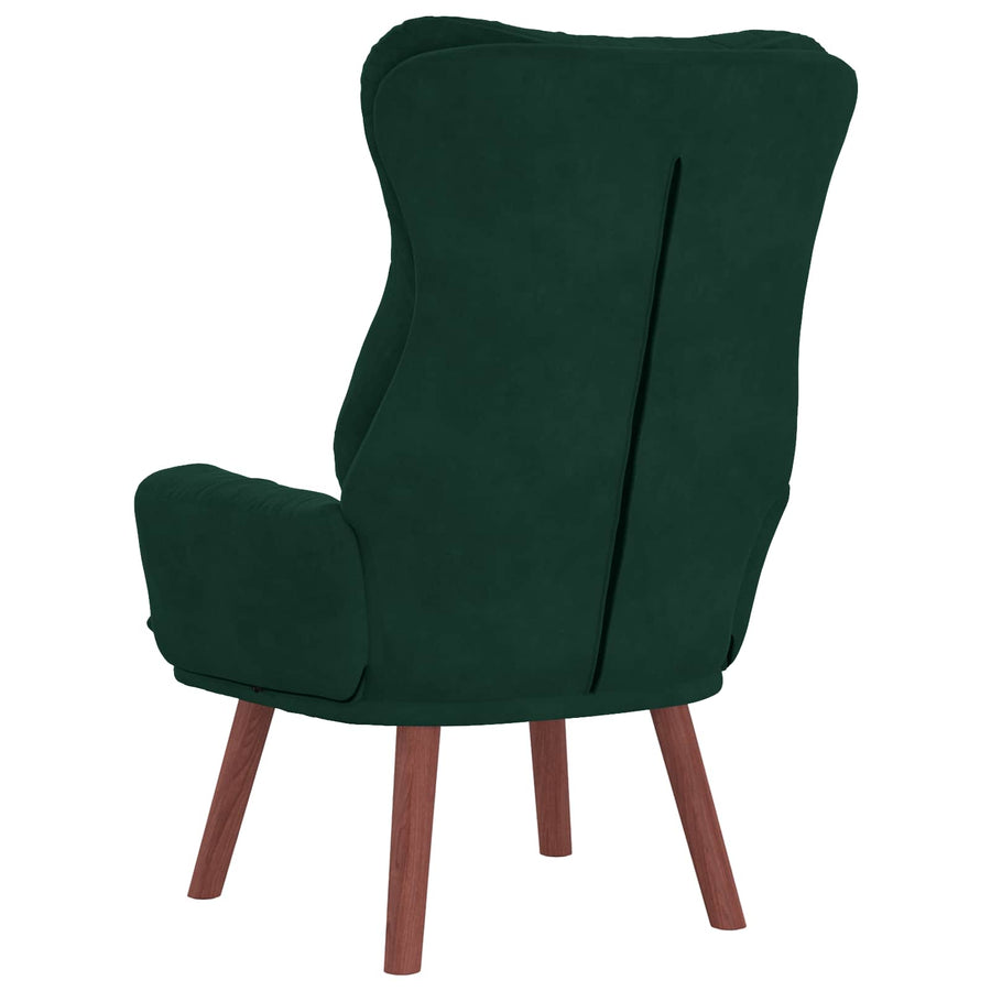 Fauteuil Donkergroen 69 x 74 x 93 cm Fluweel